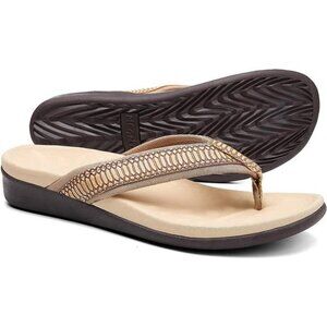 Orkii Womens Orthopedic Sandals for Plantar Fasciitis Feet, Best Orthotic Flip